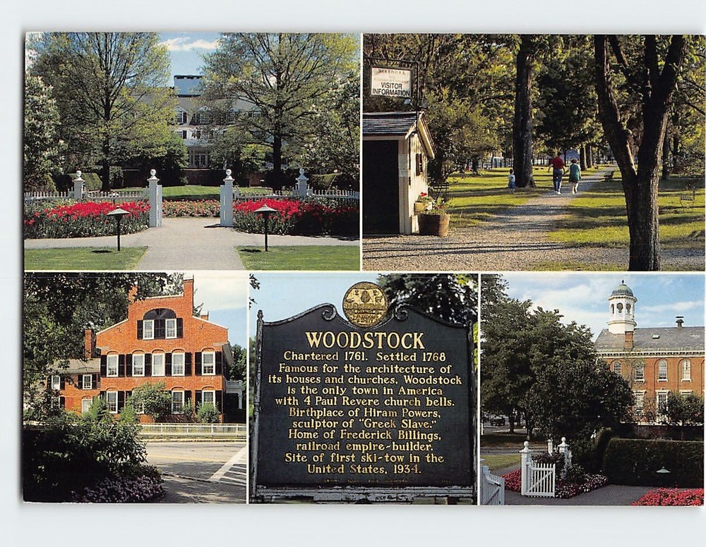 Postcard Woodstock Vermont USA