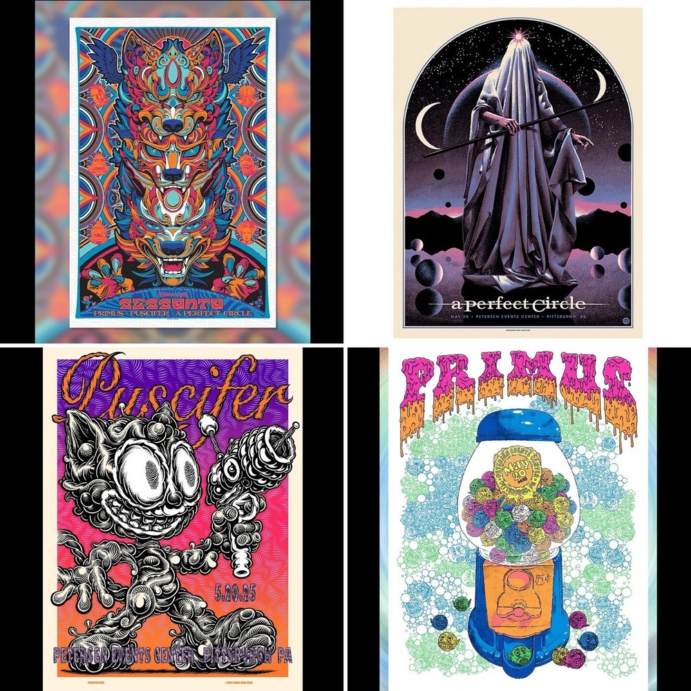 Puscifer 2025 Tour Poster Petersen Events Center Pittsburgh May 20