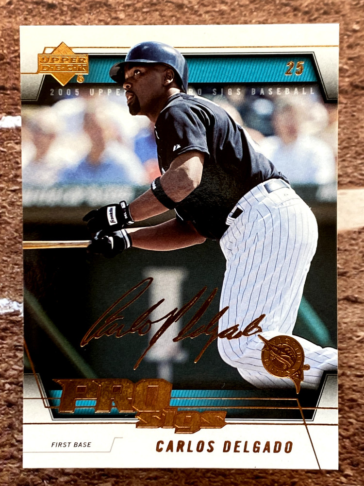 Carlos Delgado 2005 Upper Deck Pro Sigs #32 Florida Marlins
