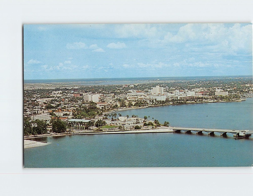 Postcard Skyline View West Palm Beach Florida USA