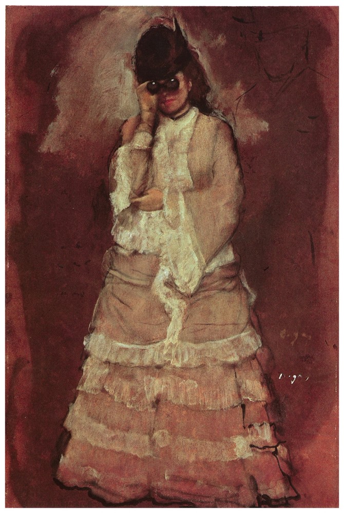 Decor Poster. Fine Graphic Art Design. Looking through binoculars. Wall Art.1818