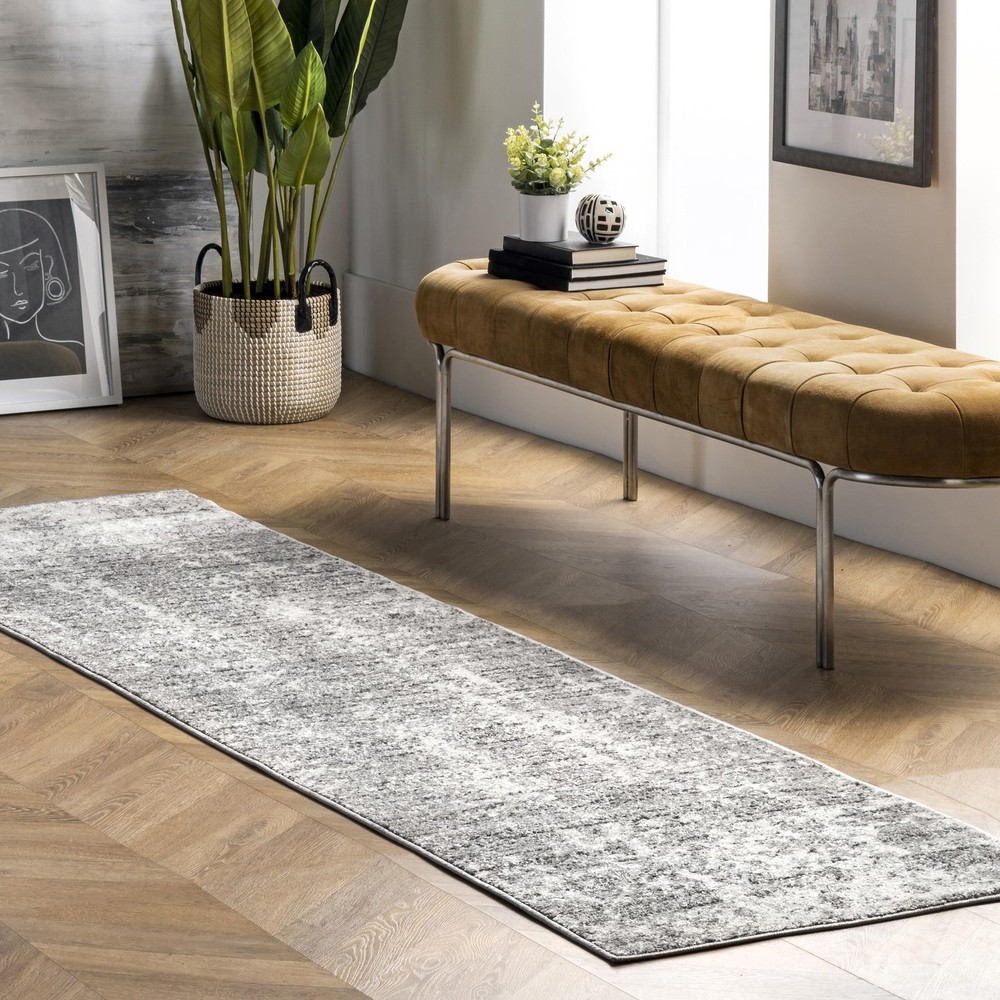 Deedra Modern Abstract Area Rug - 2' 6 x 16' Runner Rug Modern/Contemporary G...