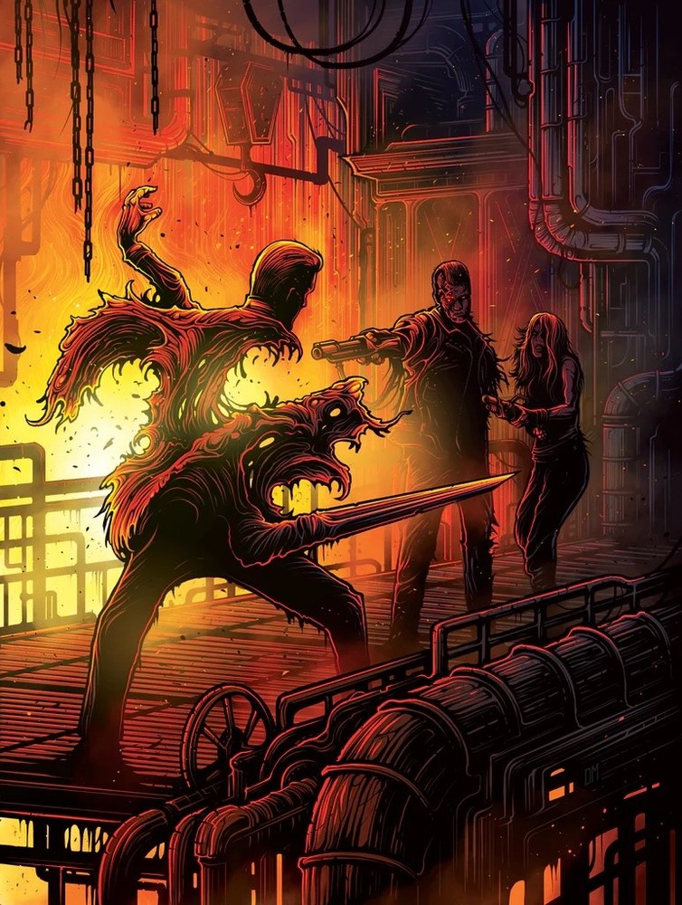 Terminator 2: Judgement Day by Dan Mumford x/50 Screen Print Movie Art PosterGiclee Print, 18” x 24”, Limited Edition of 50