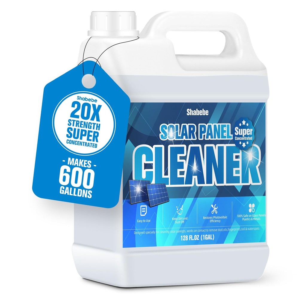 20X Concentrated Solar Panel Cleaner - 1 Gallon Makes 600 Gallons