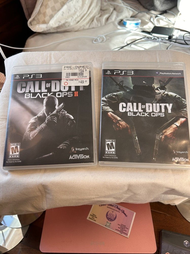 Call of Duty Black Ops 1 & 2 Bundle Treyarch Sony PlayStation 3 PS3 Complete