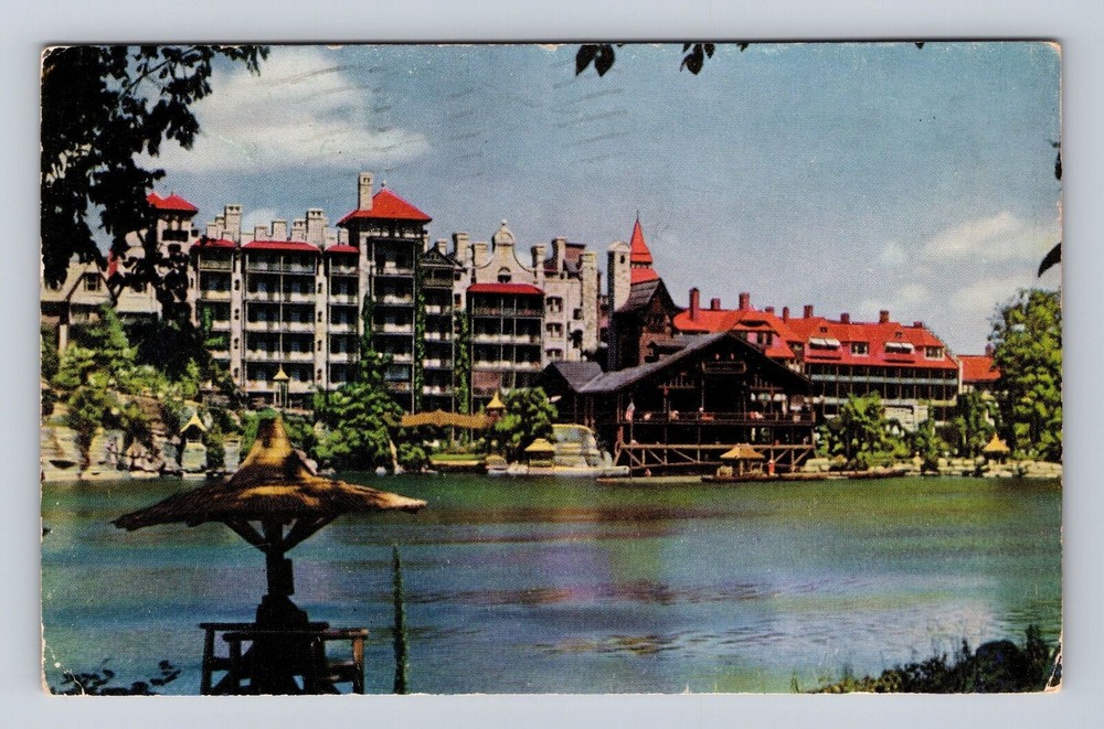 Mohonk Lake NY-New York, Lake Mohonk Mountain House, Vintage c1913 Postcard