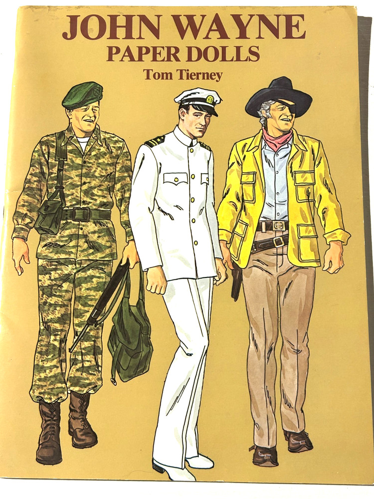 Paper Doll Book UNUSED John Wayne 1981 Tierney