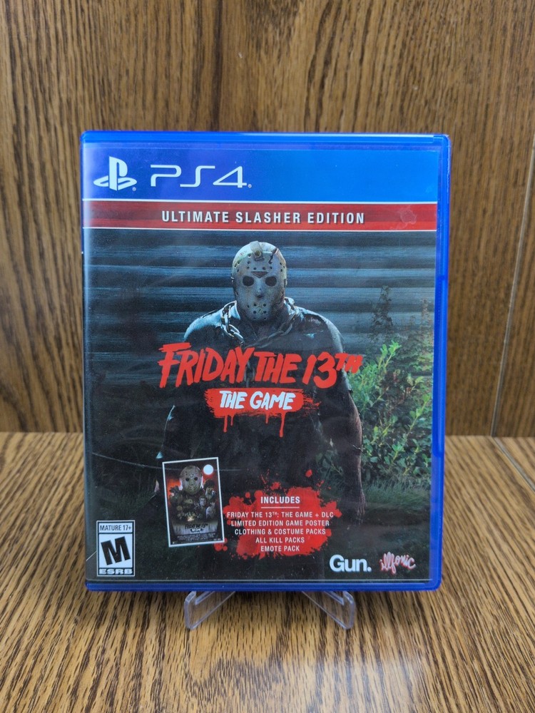 Friday the 13th Ultimate Slasher Edition Sony Playstation 4 2018 Poster PS4 Used