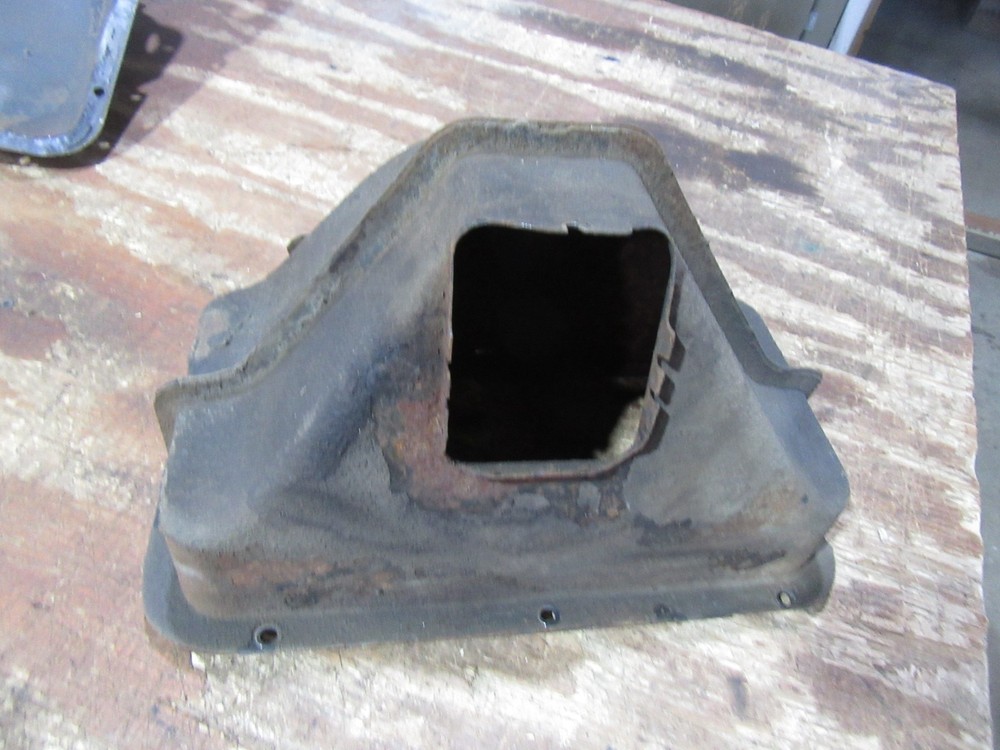 1957 Oldsmobile Super 88 firewall heater core duct cover panel shield housing