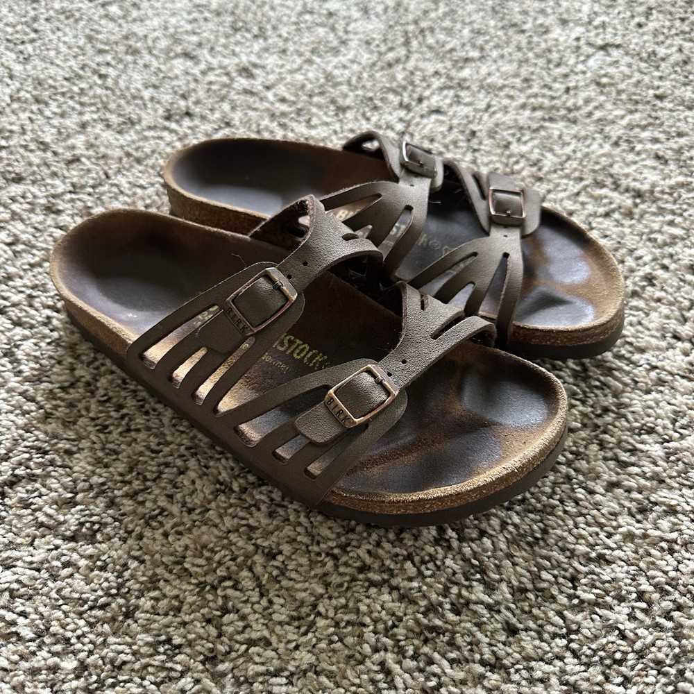 Birkenstock Granada Brown Leather Sandals Women's Size 37 (6-6.5)