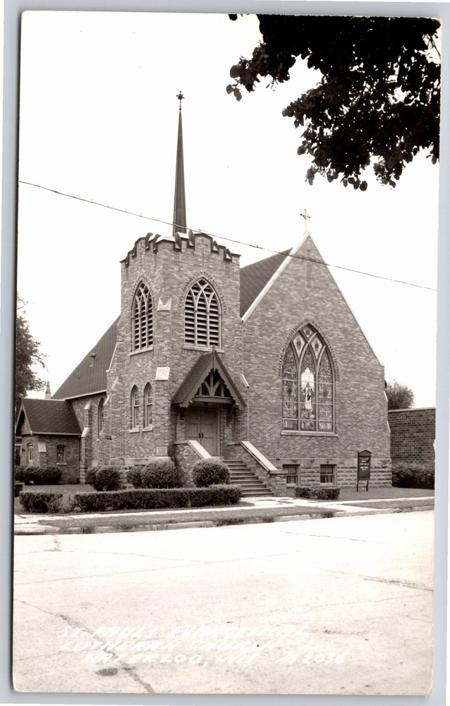 RPPC~St Paul's Evangelical Lutheran Church Waterloo Wyoming~Real Photo Postcard
