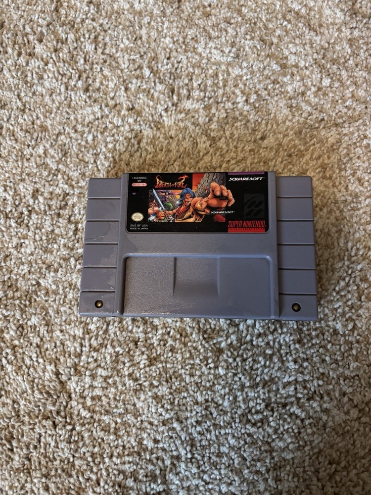 Breath of Fire Super Nintendo SNES Authentic Cartridge