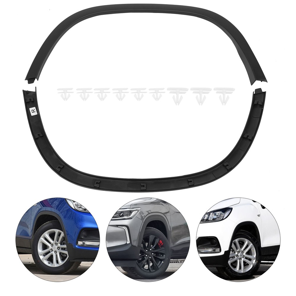 Fit 17-20 Chevrolet Trax Front LH+RH Wheel Arch Trim Fender Wheel Flare Molding