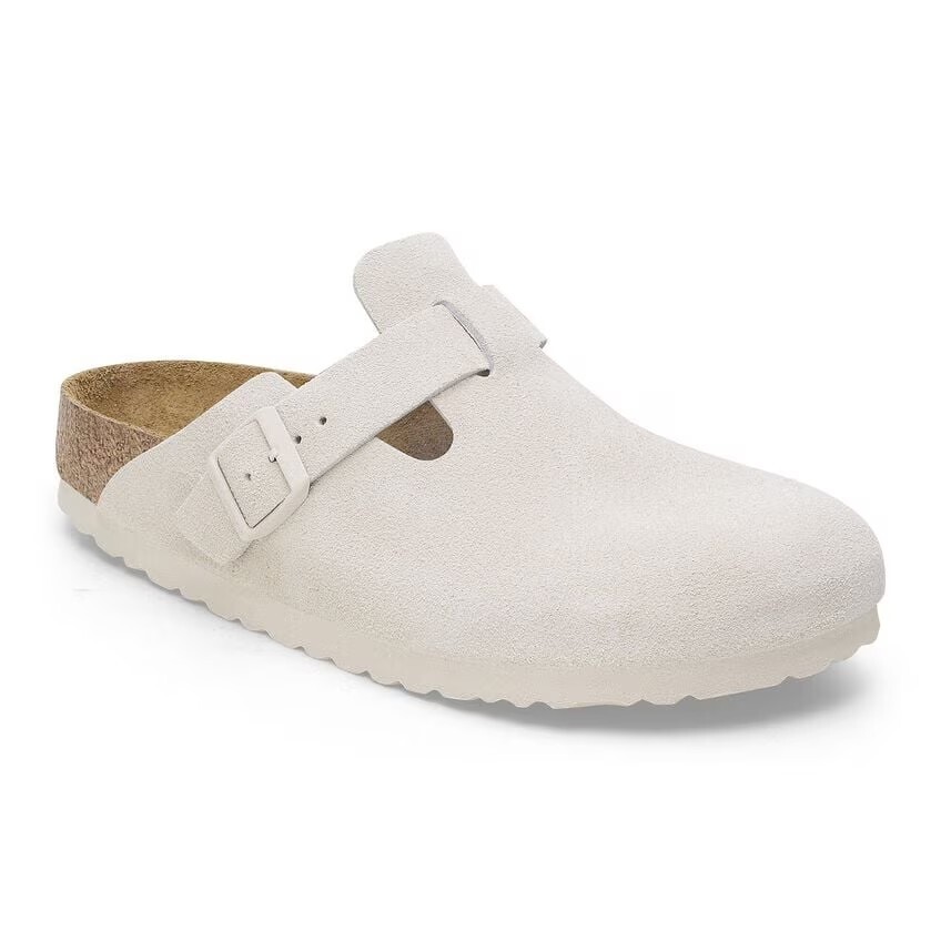 BIRKENSTOCK Women's Boston Clogs Classic Sandals, Antique White, Best Selling