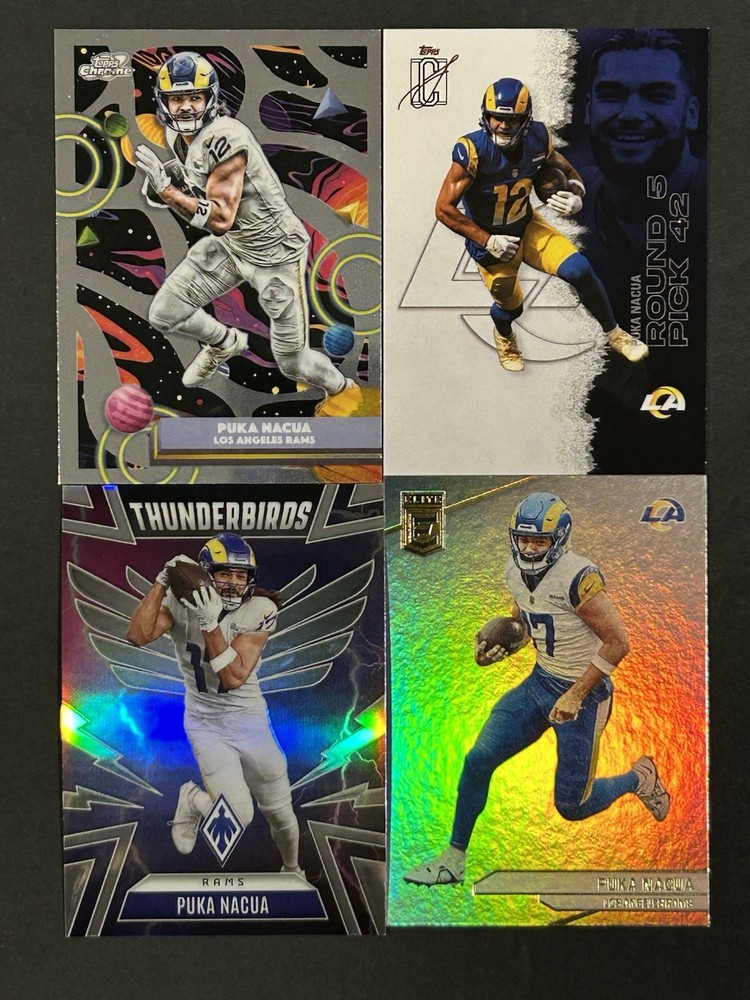 2025 Topps🪐Cosmic Chrome-Signature-Panini Puka Nacua Los Angeles Rams Lot