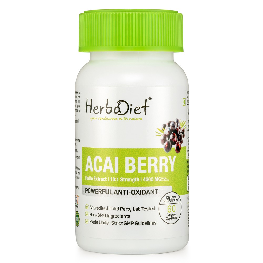 Acai Berry Extract Capsules (4000 mg eq.) Slimming Diet Weight Loss Fat Burner-image