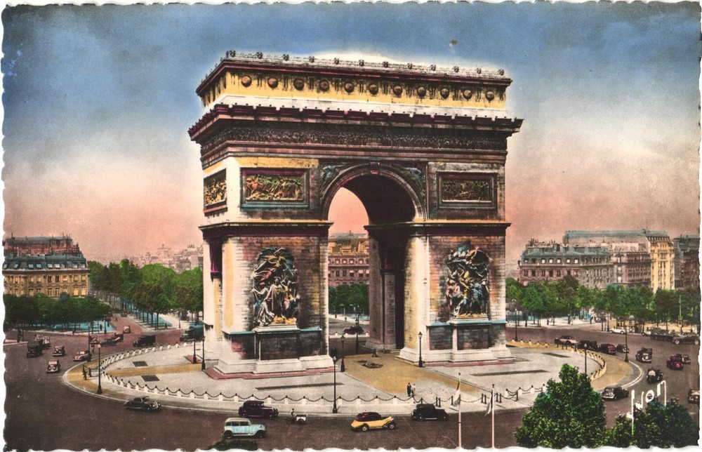 Paris France The Arc de Triomphe de l'Étoile Postcard