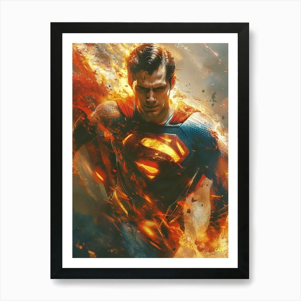 Superman 22 Art Print Framed Wall Art Poster Canvas Print Picture