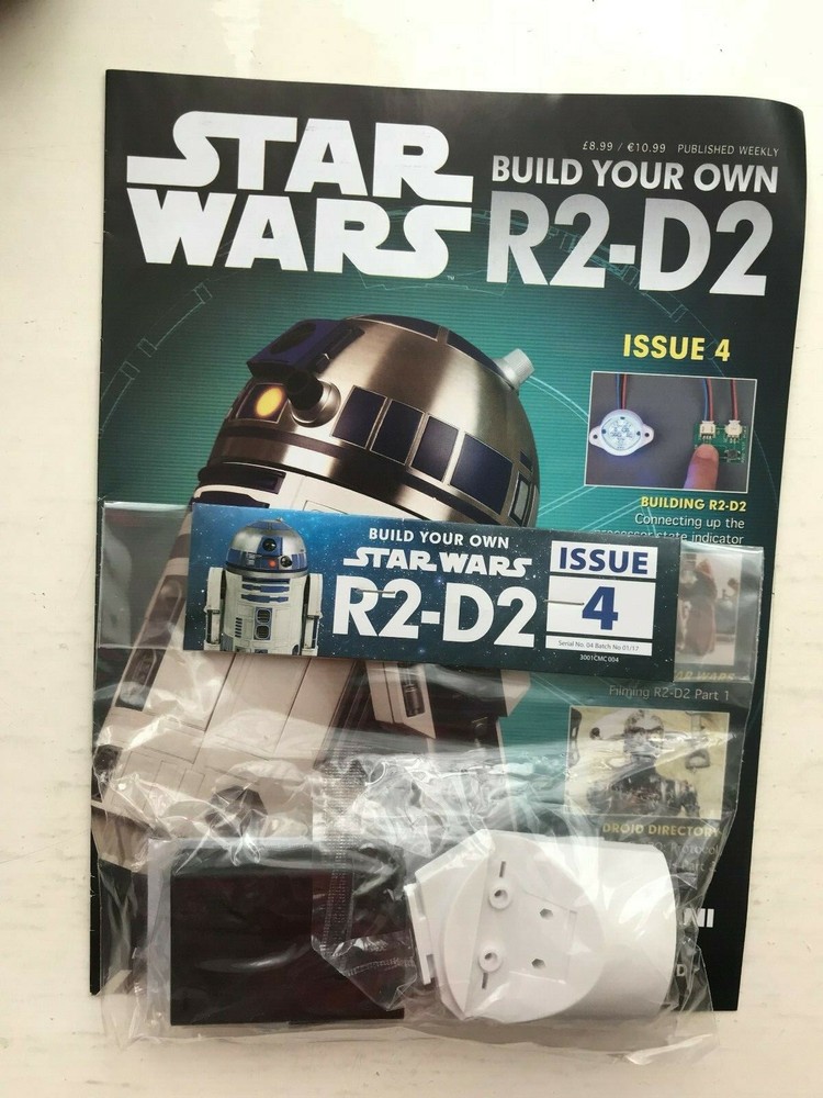 1:2 SCALE DEAGOSTINI STAR WARS BUILD YOUR OWN R2-D2 ISSUE 4 COMPLETE WITH PART