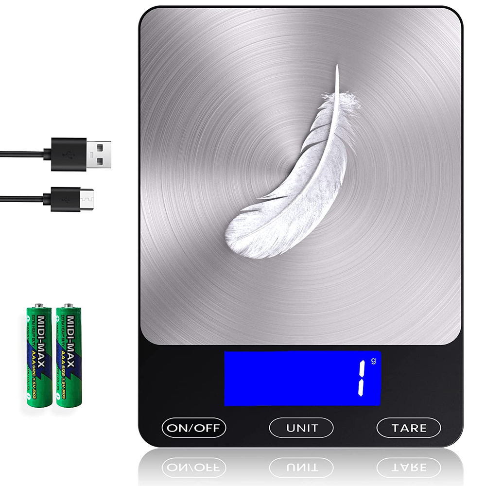 Food Scale 33Lb Digital Kitchen Scale For Food Ounces Grams Rechargeable And New