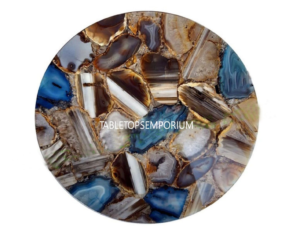 Coffee table In Natural Agate Stone Table Top For Coffee Table ,Side Table Decor