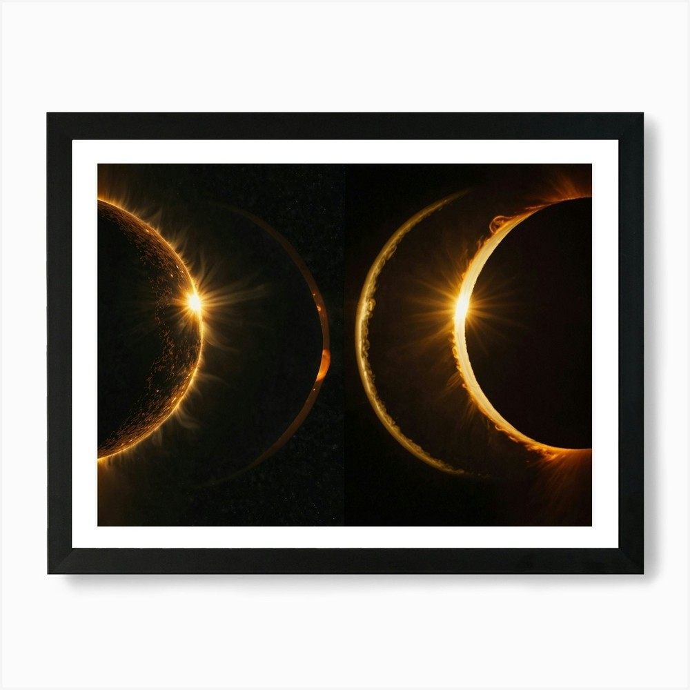 Eclipse Of The Sun 10 Art Print Framed Wall Art Poster Canvas Print Picture