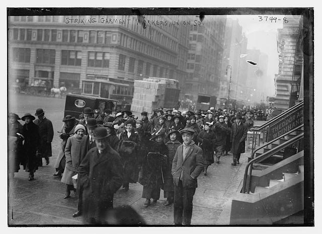 Photo:Garment workers, Union Sq., striking