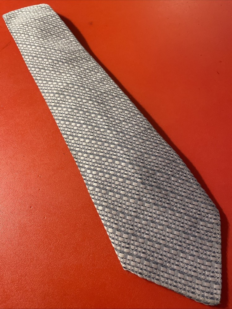 Vintage 60s 70s Superba Periwinkle Woven Polyester Wide Tie Mod Disco