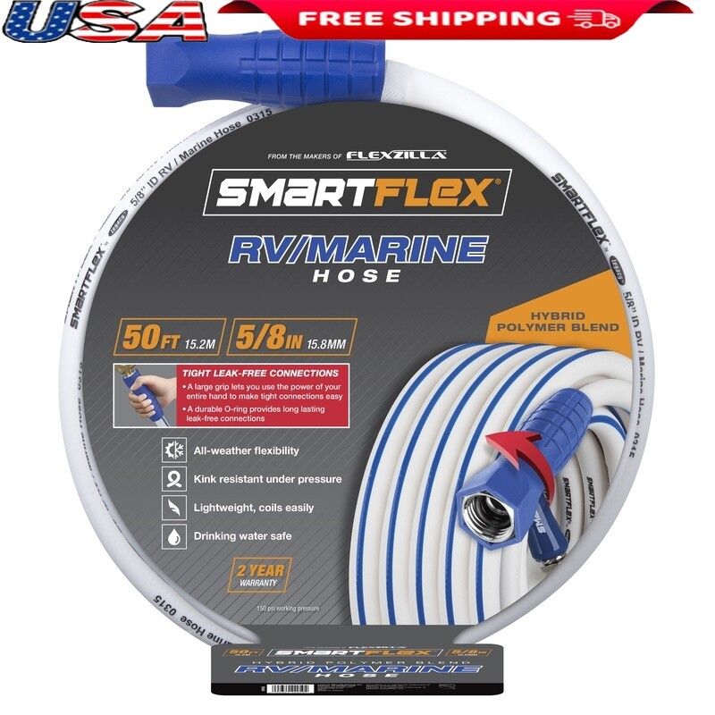 Hybrid Polymer Hose Kink Resistant UV Proof Lightweight Durable Tight Fit