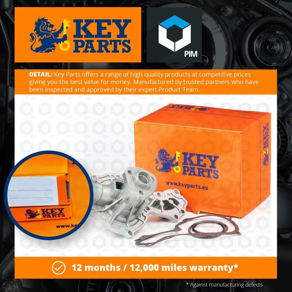 Water Pump fits AUDI A4 B5 1.6 94 to 01 Coolant KeyParts 026121005F 026121005L