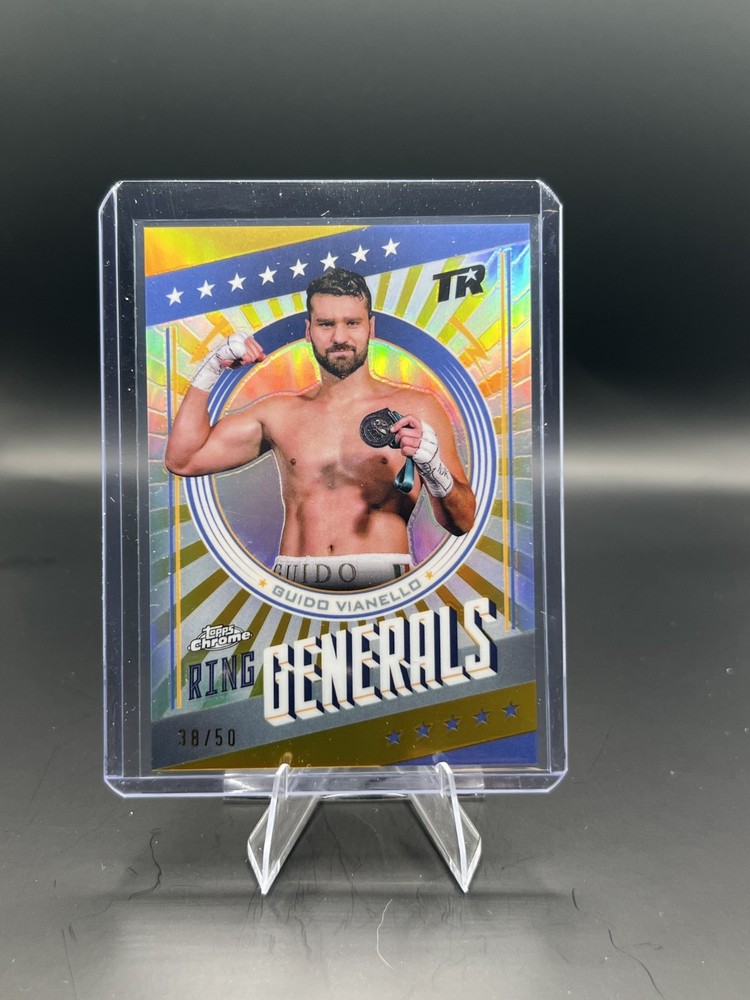 2024 Topps Chrome Boxing RG10 Ring Generals Guido Vianello Gold Refractor SP /50