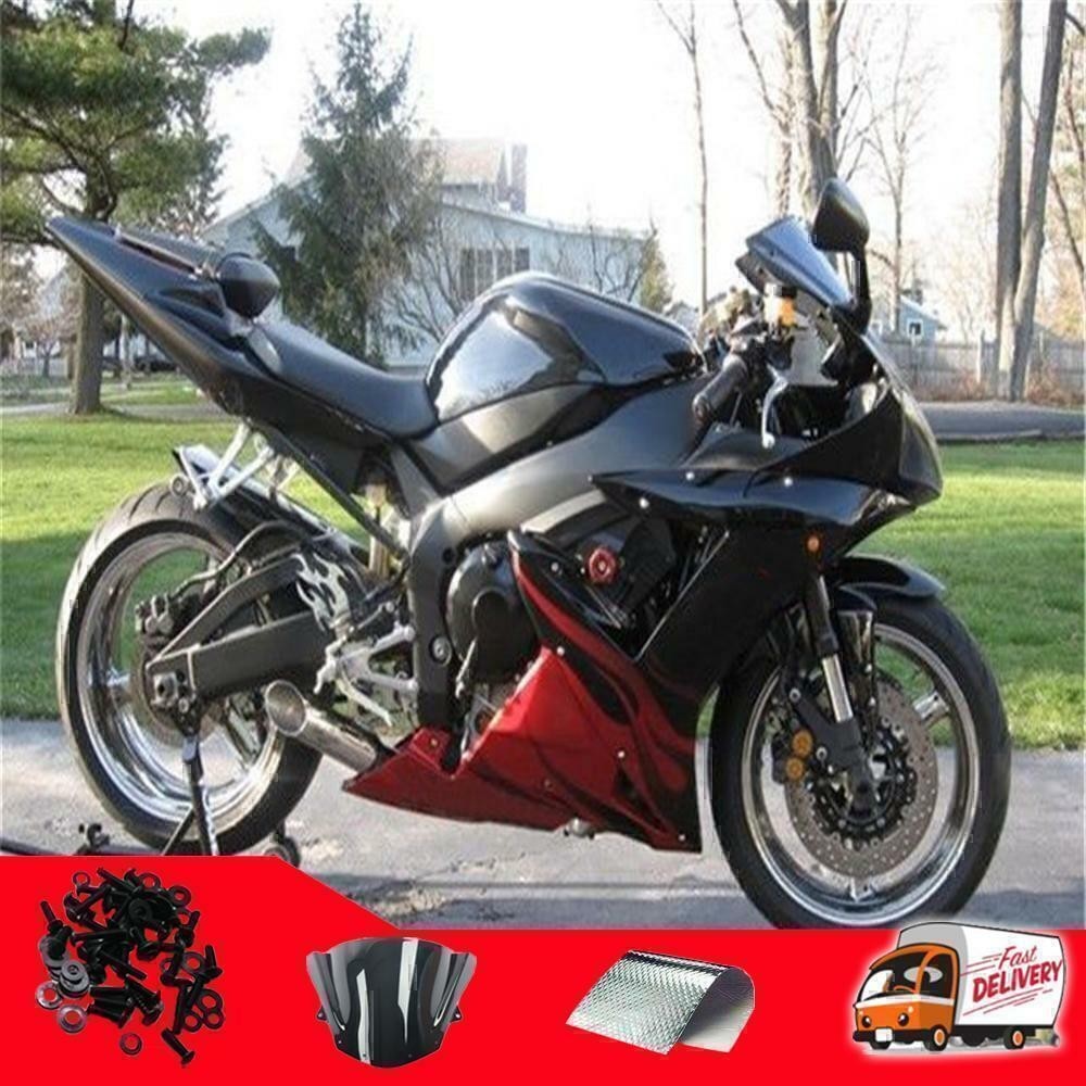 NTUA Fit for Yamaha R1 YZF 2002-2003 Black Injection ABS Fairing Plastic Kit