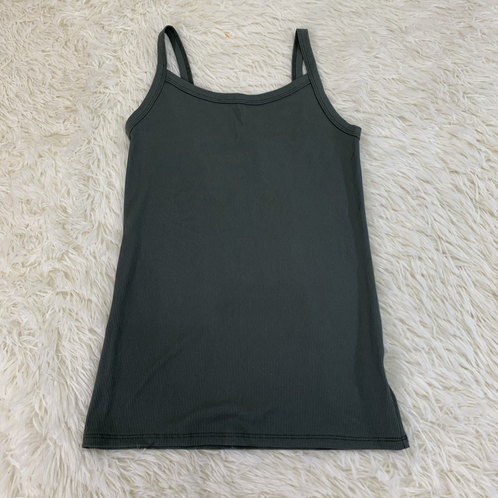 No Boundaries olive ribbed cami small