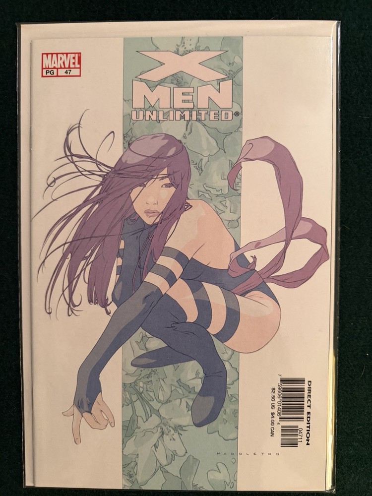 Marvel X-Men Unlimited #47 Psylocke Middleton Direct Edition Comic Book VF+/NM