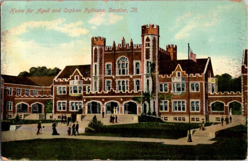 Decatur Illinois IL : SCHOOL SCENE m/14 BC3882