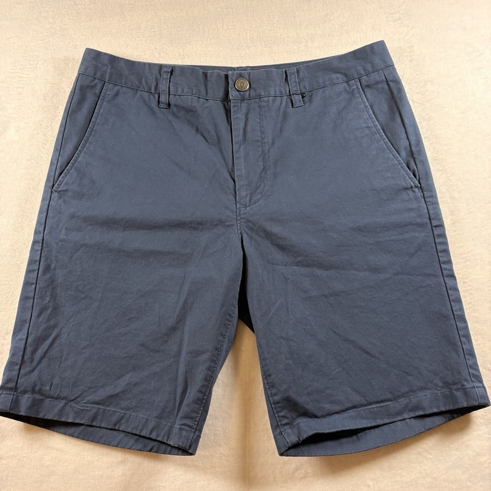 Bonobos Shorts Men’s 32 Navy Stretch Chino 9” Inseam Casual Preppy
