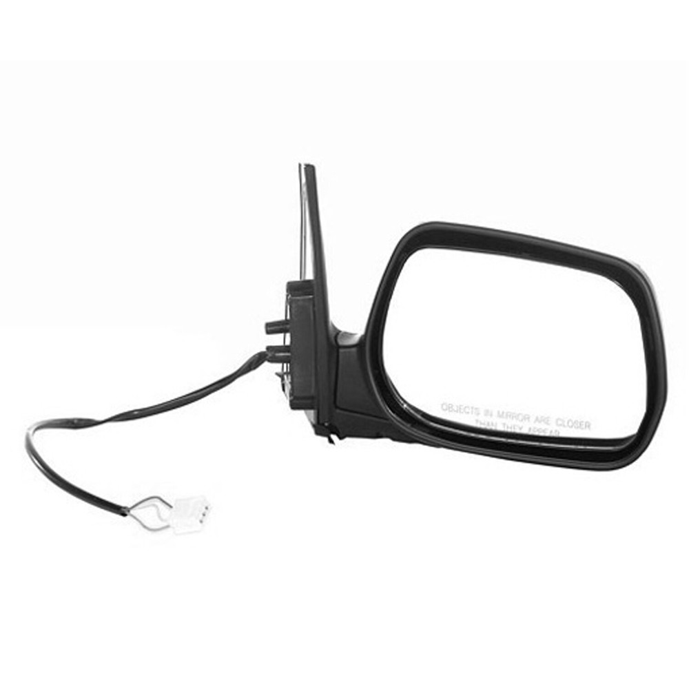 Black Power Convex Passenger Side Door Mirror Manual Folding 128-61432A