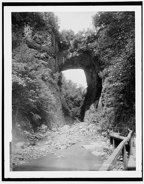 Photo:Natural Bridge Virginia Rock Arch Gorge 1890s