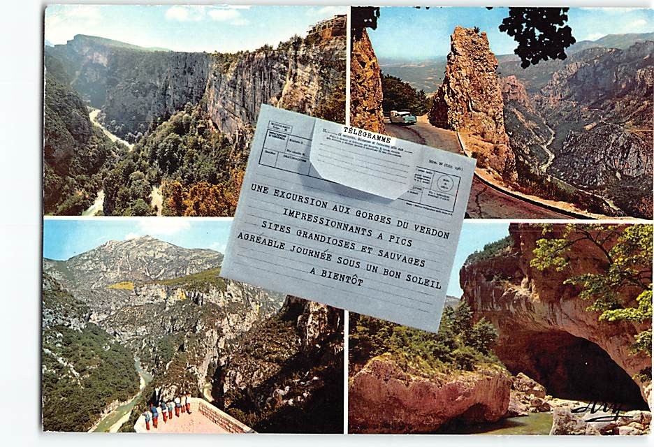 Postcard Les Gorges Du Verdon France