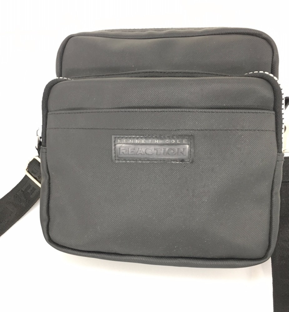 Kenneth Cole Reaction Black PVC Crossbody Shoulder Bag