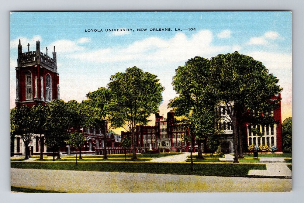 New Orleans LA-Louisiana, Loyola University, Campus Buildings, Vintage Postcard