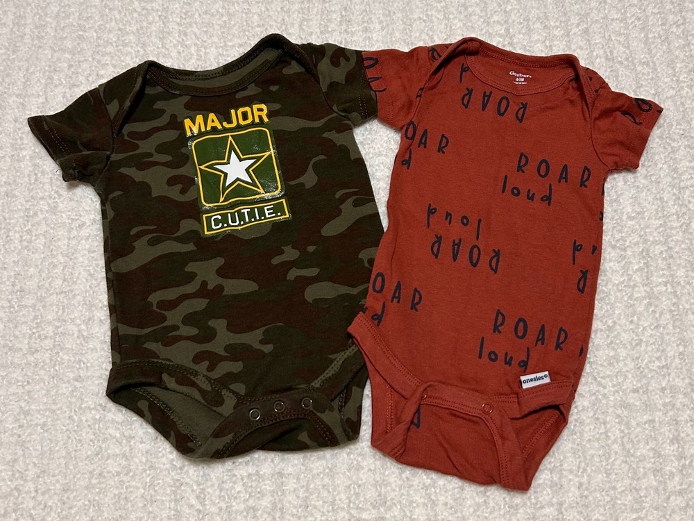 Gerber 0-3M Onesies & Major Cutie One-Piece 0-3M