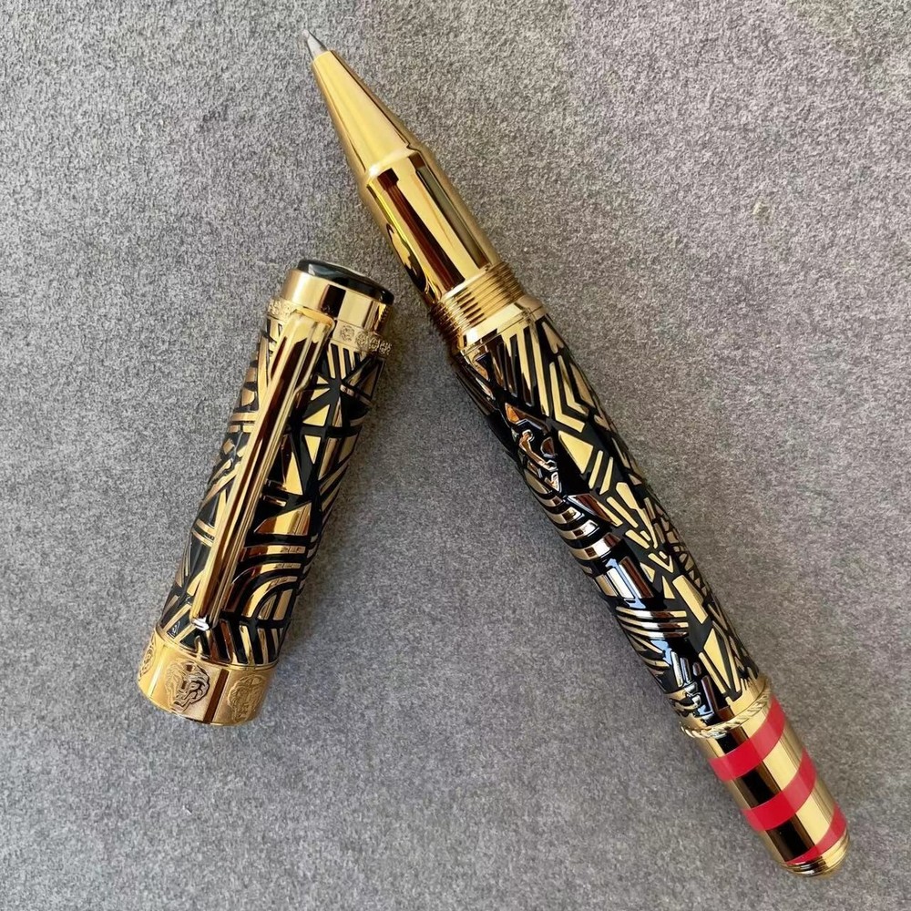 Deluxe Patron Guggenheim Series Black-Gold Color 0.7mm Rollerball Pen