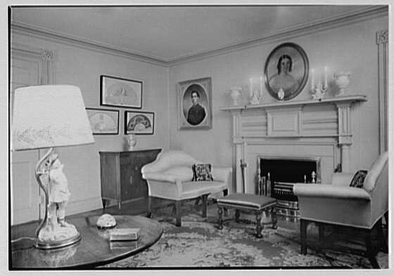 New Canaan Connecticut T Ferdinand Wilcox Reception Room 1944 Interior