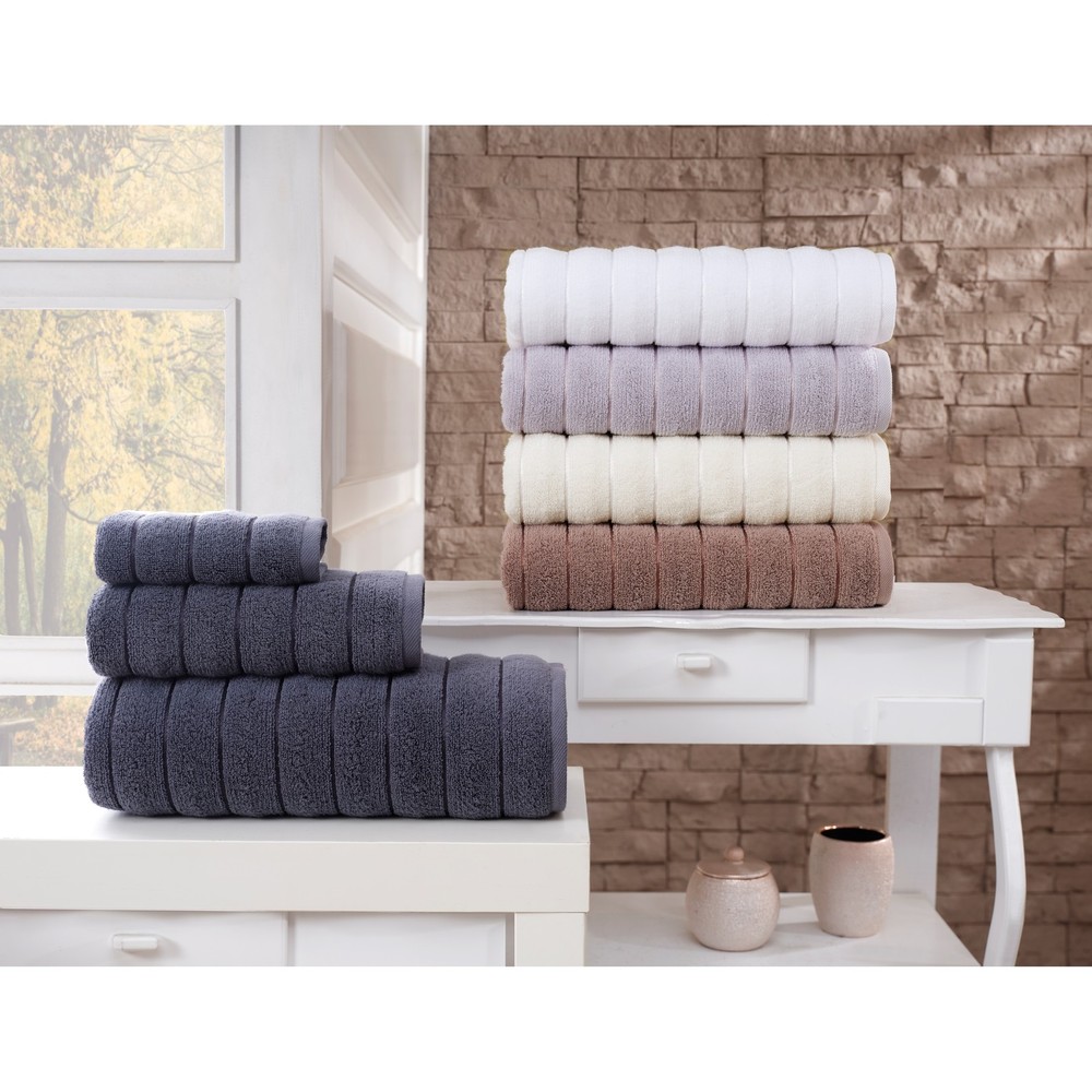 Vague Turkish Cotton 4 pcs Bath Towels - 28'x54' Bath Towels