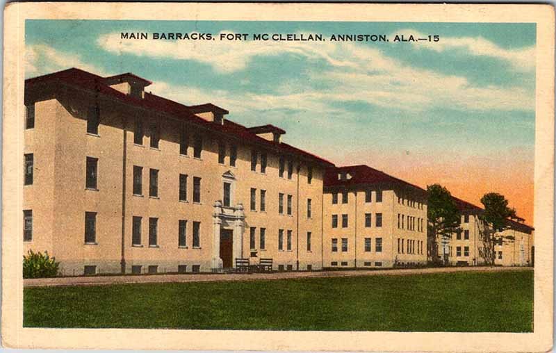 Postcard BUILDING SCENE Anniston Alabama AL m/09 AO4890