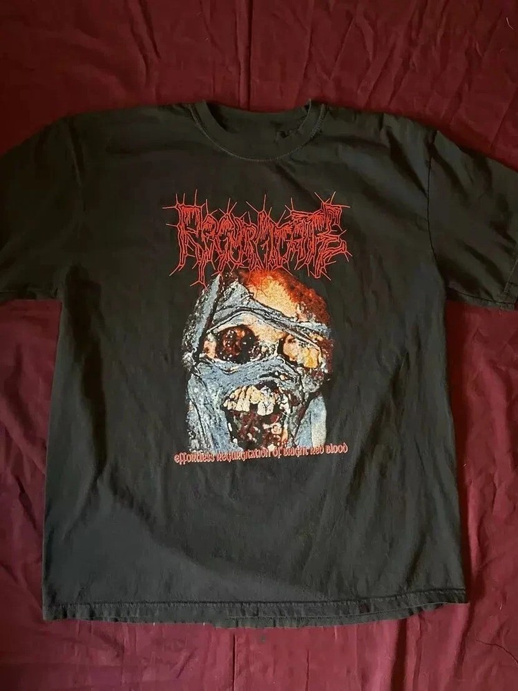 Regurgitate Black T-Shirt Cotton Full Size Unisex S-5XL AQ412
