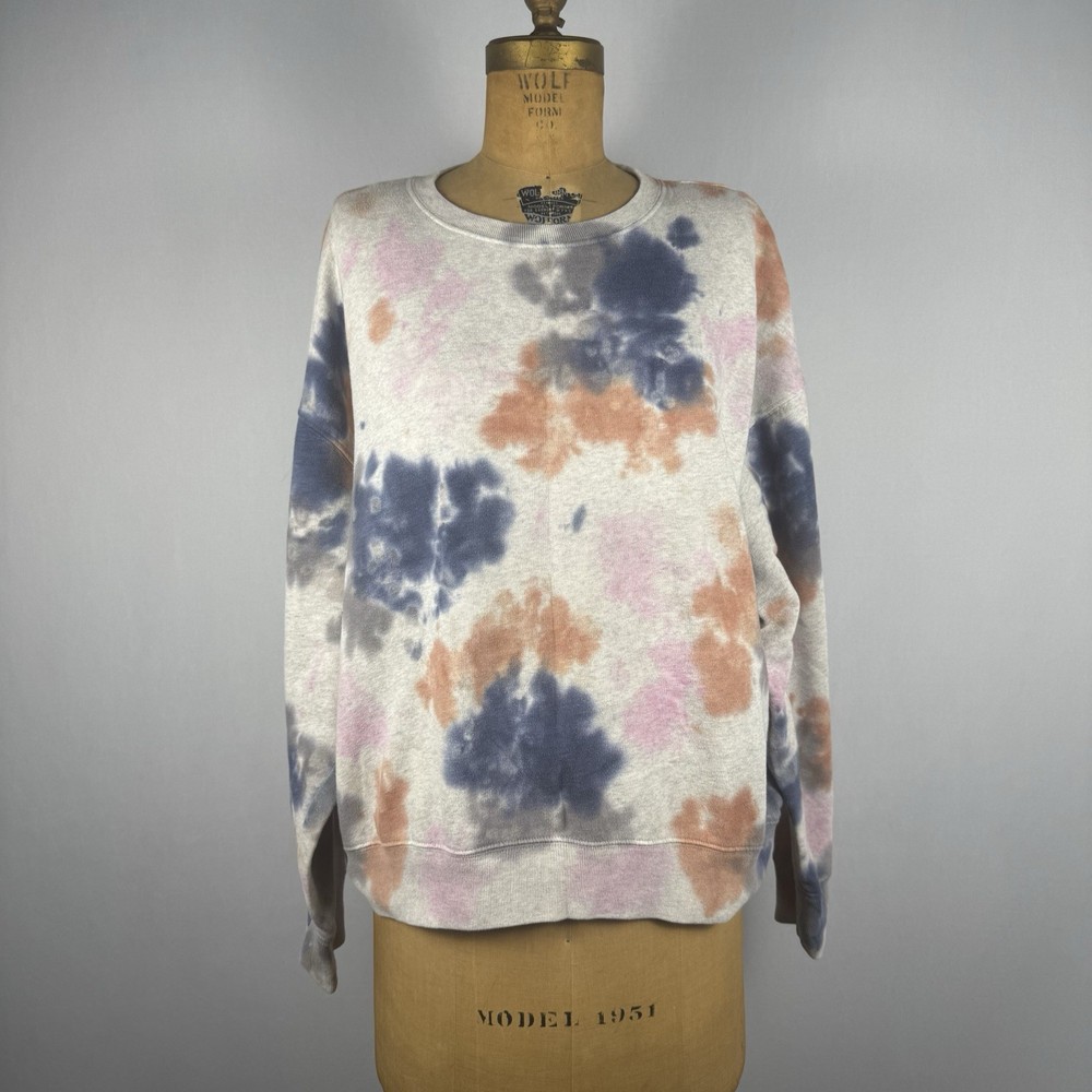 Victoria’s Secret PINK Sweatshirt Women’s M Tie-Dye Crewneck Pullover Casual