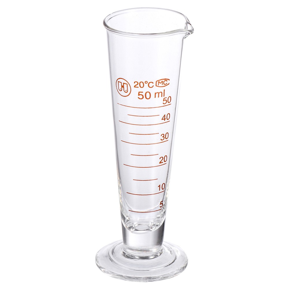 Graduated Glass Cylinder Measuring Cup for Science Labs