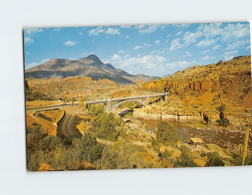 Postcard Highway Bridge Salt River Canyon Arizona USA